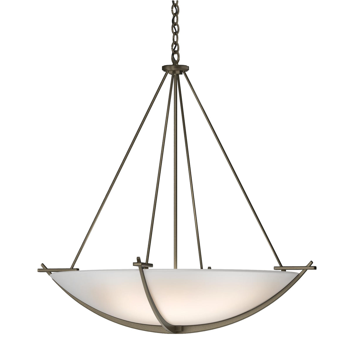 Hubbardton Forge 2008 Soft Gold Opal Glass (GG) Compass Large Scale Pendant