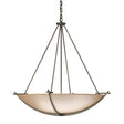 Hubbardton Forge 2008 Soft Gold Sand Glass (SS) Compass Large Scale Pendant