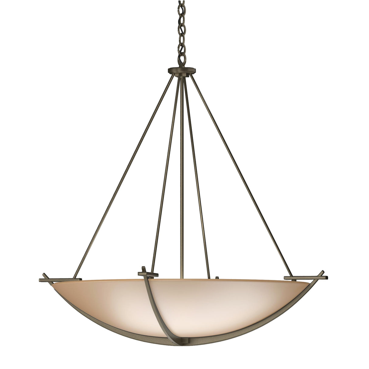 Hubbardton Forge 2008 Soft Gold Sand Glass (SS) Compass Large Scale Pendant