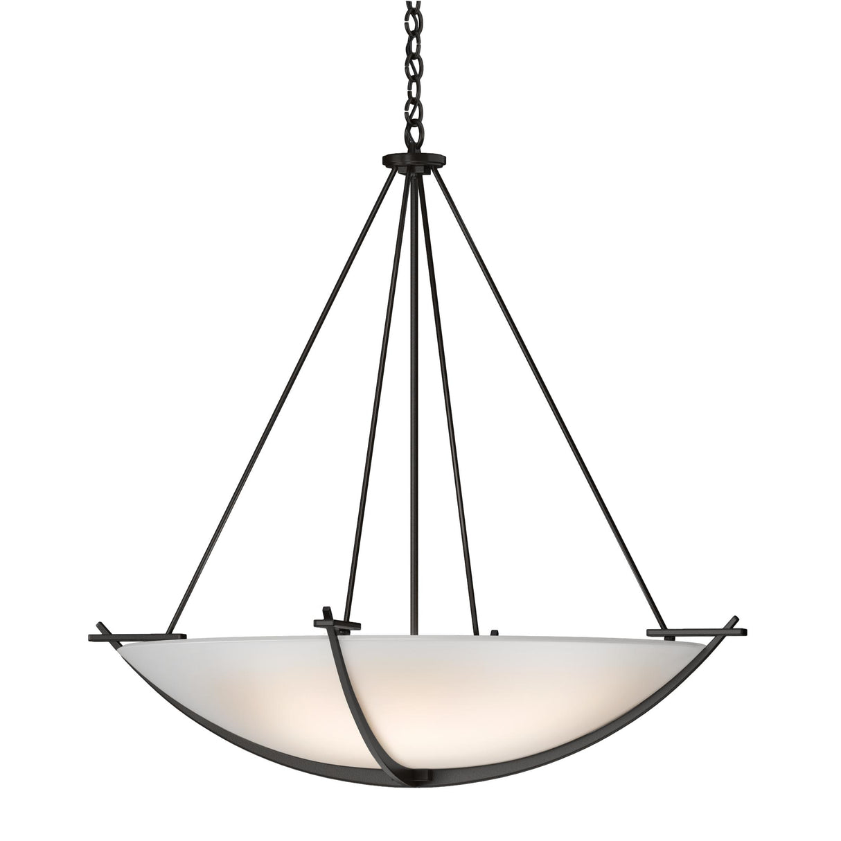 Hubbardton Forge 2008 Oil Rubbed Bronze Opal Glass (GG) Compass Large Scale Pendant