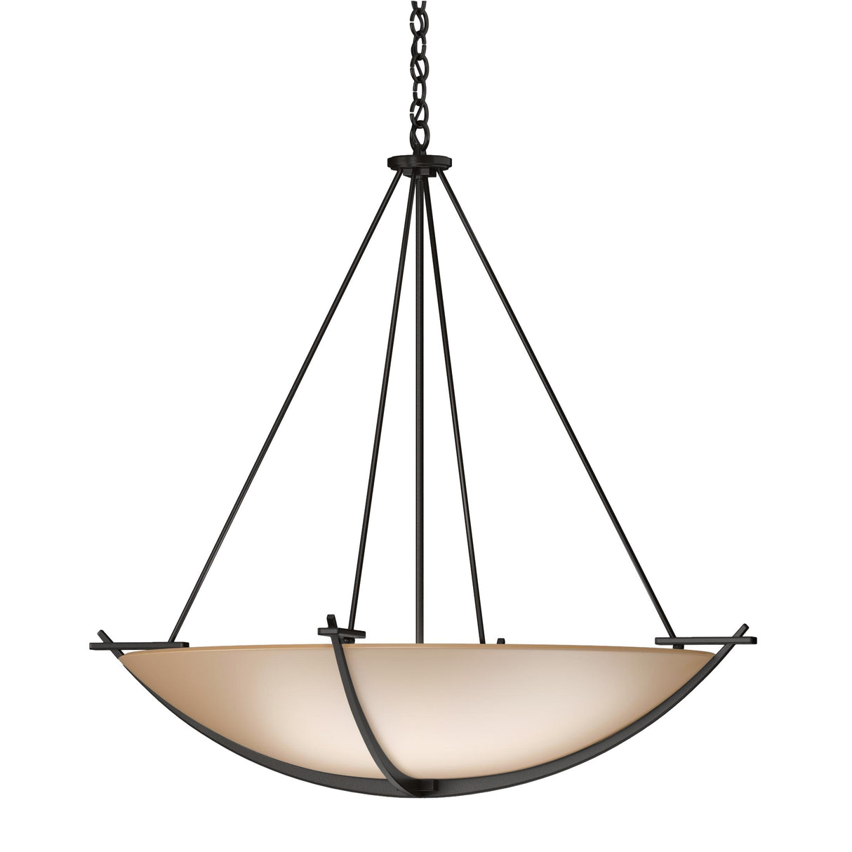 Hubbardton Forge 2008 Oil Rubbed Bronze Sand Glass (SS) Compass Large Scale Pendant