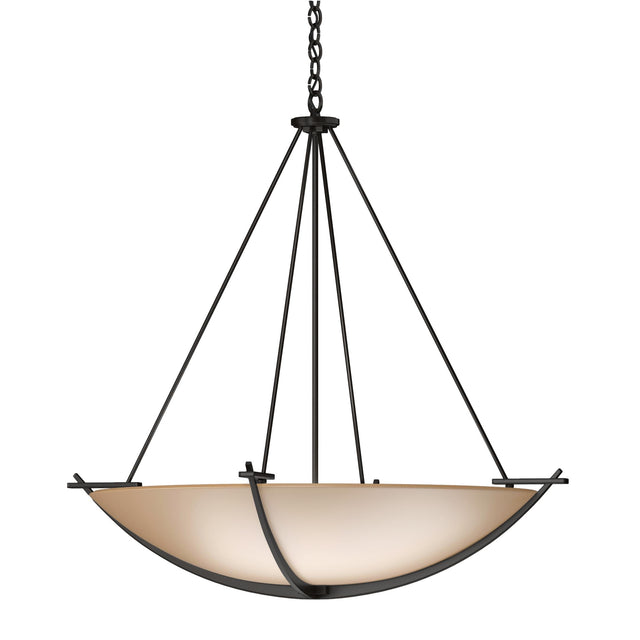 Hubbardton Forge 2008 Oil Rubbed Bronze Sand Glass (SS) Compass Large Scale Pendant