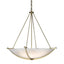 Hubbardton Forge 2008 Modern Brass Opal Glass (GG) Compass Large Scale Pendant