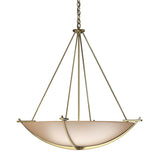 Hubbardton Forge 2008 Modern Brass Sand Glass (SS) Compass Large Scale Pendant