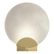 Hubbardton Forge 2023 Modern Brass Alabaster Callisto 1-Light Sconce