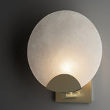 Hubbardton Forge 2023 Modern Brass Alabaster Callisto 1-Light Sconce