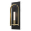 Hubbardton Forge 2023 Black Modern Brass Frosted Glass (FD) Triomphe 1-Light Sconce