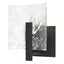 Hubbardton Forge 2022 Black White Swirl Glass (YR) Arc Small 1-Light Bath Sconce