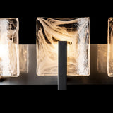 Hubbardton Forge 2022 Sterling White Swirl Glass (YR) Arc 5-Light Bath Sconce