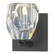 Hubbardton Forge 2022 Black Crystal Gatsby 1-Light Bath Sconce