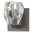 Hubbardton Forge 2022 Oil Rubbed Bronze Crystal Gatsby 1-Light Bath Sconce