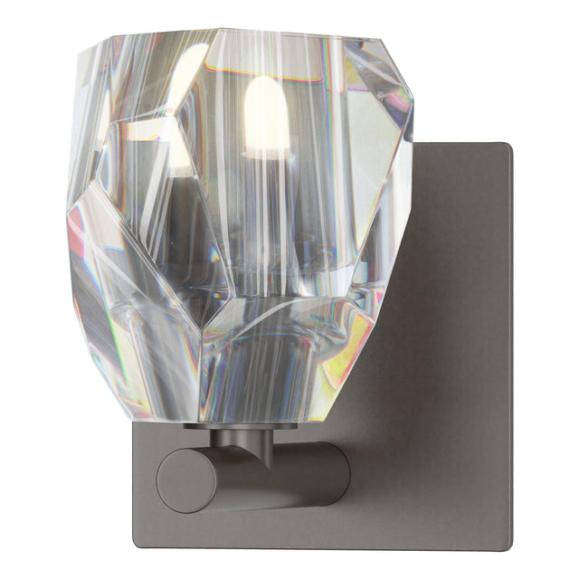 Hubbardton Forge 2022 Oil Rubbed Bronze Crystal Gatsby 1-Light Bath Sconce