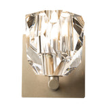 Hubbardton Forge 2022 Soft Gold Crystal Gatsby 1-Light Bath Sconce