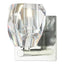 Hubbardton Forge 2022 Sterling Crystal Gatsby 1-Light Bath Sconce