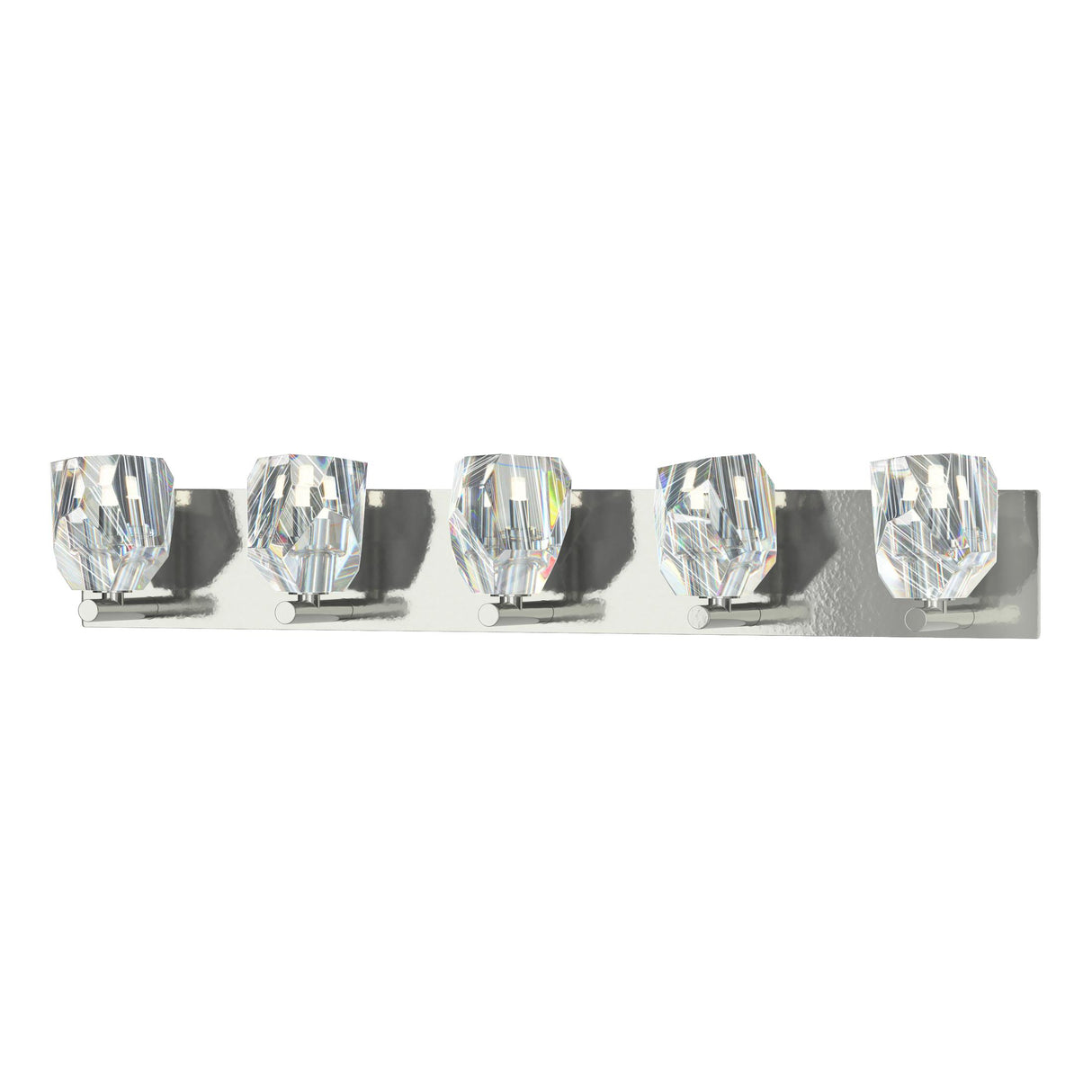 Hubbardton Forge 2022 Sterling Crystal Gatsby 5-Light Bath Sconce