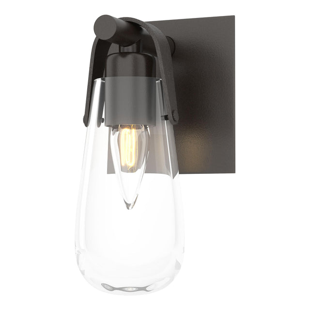 Hubbardton Forge 2022 Oil Rubbed Bronze Clear Glass (ZM) Eos 1-Light Bath Sconce