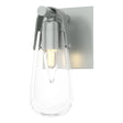 Hubbardton Forge 2022 Vintage Platinum Clear Glass (ZM) Eos 1-Light Bath Sconce