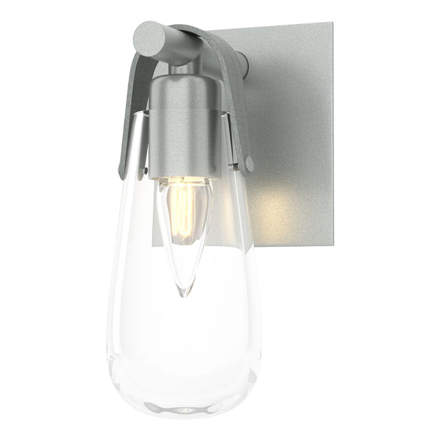 Hubbardton Forge 2022 Vintage Platinum Clear Glass (ZM) Eos 1-Light Bath Sconce