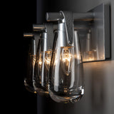 Hubbardton Forge 2022 Sterling Clear Glass (ZM) Eos 3-Light Bath Sconce