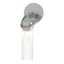 Hubbardton Forge 2022 Vintage Platinum Clear Glass (ZM) Bow 1-Light Bath Sconce