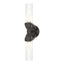 Hubbardton Forge 2022 Oil Rubbed Bronze Clear Glass (ZM) Bow 2-Light Bath Sconce