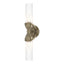 Hubbardton Forge 2022 Soft Gold Clear Glass (ZM) Bow 2-Light Bath Sconce