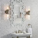 Hubbardton Forge 2022 Soft Gold Clear Glass (ZM) Bow 2-Light Bath Sconce