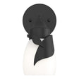 Hubbardton Forge 2022 Black Opal Glass (GG) Lapas 1-Light Bath Sconce