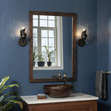 Hubbardton Forge 2022 Oil Rubbed Bronze Water Glass (LL) Lapas 1-Light Bath Sconce