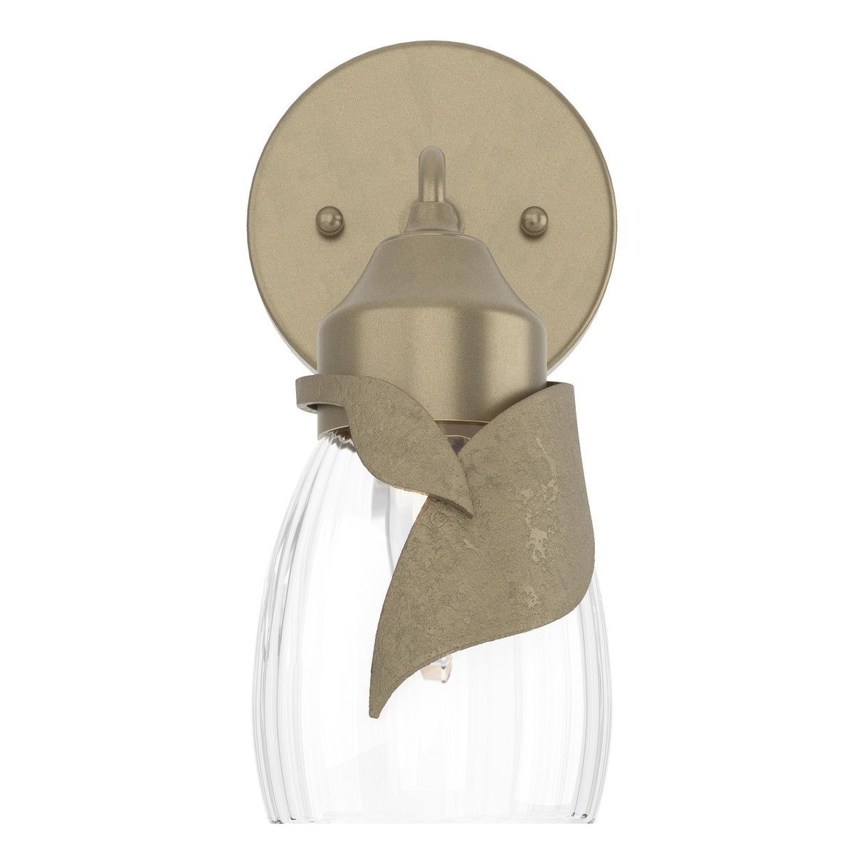 Hubbardton Forge 2022 Soft Gold Water Glass (LL) Lapas 1-Light Bath Sconce