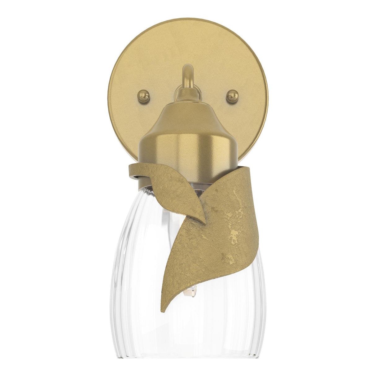 Hubbardton Forge 2022 Modern Brass Water Glass (LL) Lapas 1-Light Bath Sconce