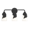 Hubbardton Forge 2022 Black Opal Glass (GG) Lapas 3-Light Bath Sconce