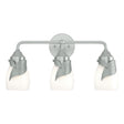 Hubbardton Forge 2022 Vintage Platinum Opal Glass (GG) Lapas 3-Light Bath Sconce