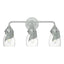 Hubbardton Forge 2022 Vintage Platinum Water Glass (LL) Lapas 3-Light Bath Sconce