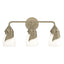 Hubbardton Forge 2022 Soft Gold Opal Glass (GG) Lapas 3-Light Bath Sconce