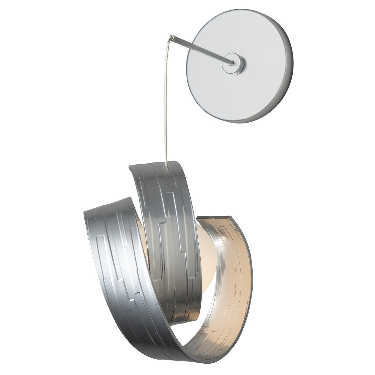 Hubbardton Forge 2023 Sterling Opal Glass (GG) Riza Low Voltage Sconce