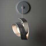 Hubbardton Forge 2023 Sterling Opal Glass (GG) Riza Low Voltage Sconce