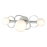 Hubbardton Forge 2022 Vintage Platinum Opal Glass (GG) Olympus 3-Light Bath Sconce