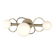 Hubbardton Forge 2022 Soft Gold Opal Glass (GG) Olympus 3-Light Bath Sconce