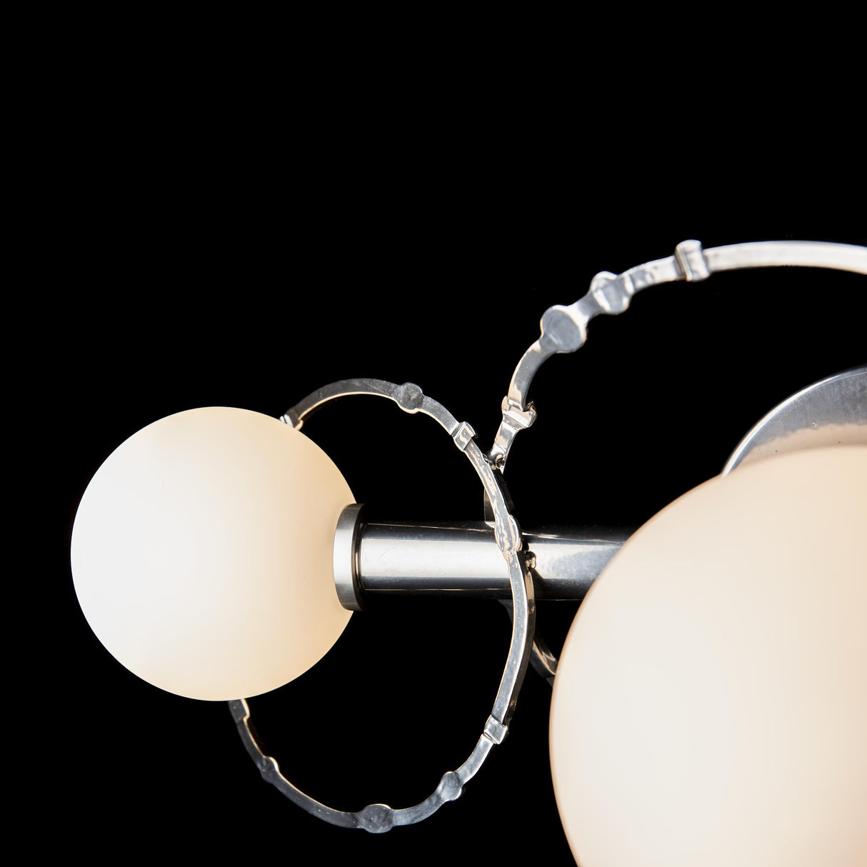 Hubbardton Forge 2022 Sterling Opal Glass (GG) Olympus 3-Light Bath Sconce