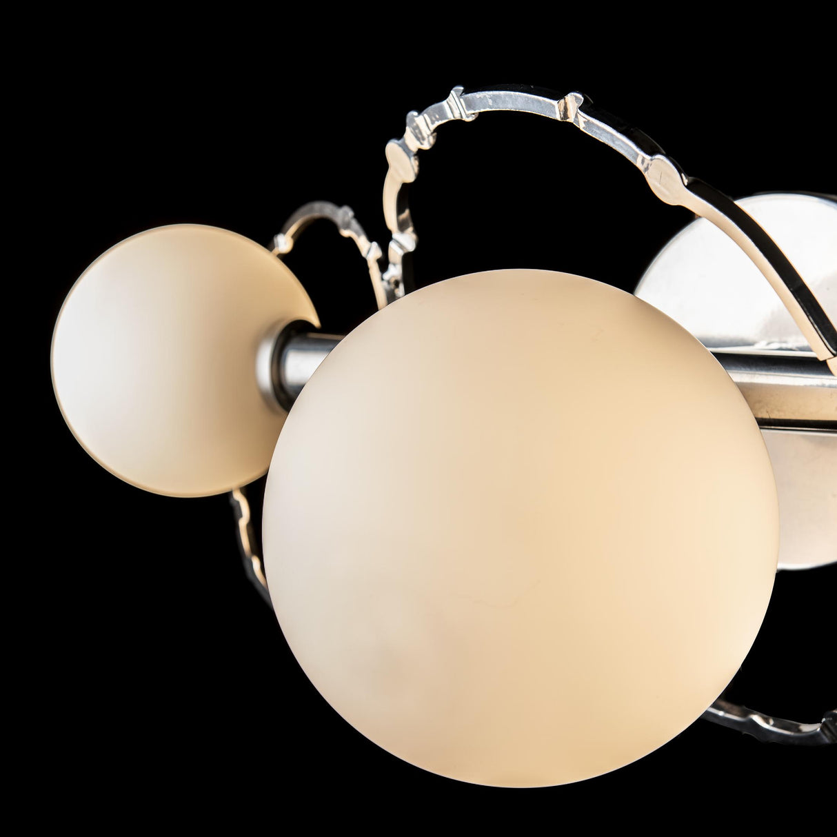Hubbardton Forge 2022 Sterling Opal Glass (GG) Olympus 3-Light Bath Sconce