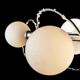 Hubbardton Forge 2022 Sterling Opal Glass (GG) Olympus 3-Light Bath Sconce