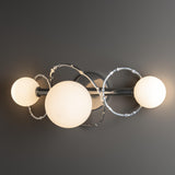 Hubbardton Forge 2022 Sterling Opal Glass (GG) Olympus 3-Light Bath Sconce