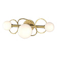 Hubbardton Forge 2022 Modern Brass Opal Glass (GG) Olympus 3-Light Bath Sconce