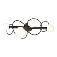 Hubbardton Forge 2022 Oil Rubbed Bronze Opal Glass (GG) Olympus 4-Light Bath Sconce