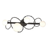 Hubbardton Forge 2022 Oil Rubbed Bronze Opal Glass (GG) Olympus 4-Light Bath Sconce