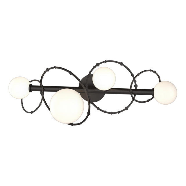 Hubbardton Forge 2022 Oil Rubbed Bronze Opal Glass (GG) Olympus 4-Light Bath Sconce