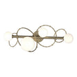 Hubbardton Forge 2022 Soft Gold Opal Glass (GG) Olympus 4-Light Bath Sconce