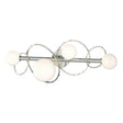 Hubbardton Forge 2022 Sterling Opal Glass (GG) Olympus 4-Light Bath Sconce