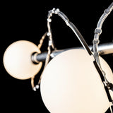 Hubbardton Forge 2022 Sterling Opal Glass (GG) Olympus 4-Light Bath Sconce